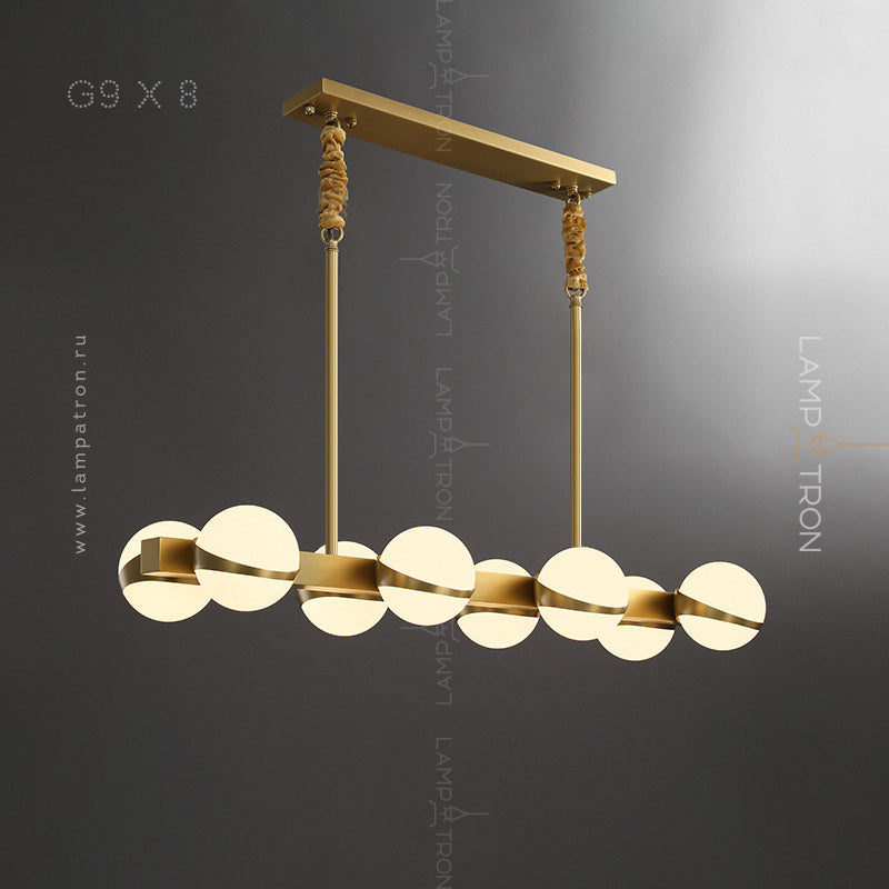 KAIRA Linear Chandelier by Lampadom - top view