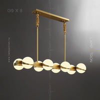 KAIRA Linear Chandelier by Lampadom - top view