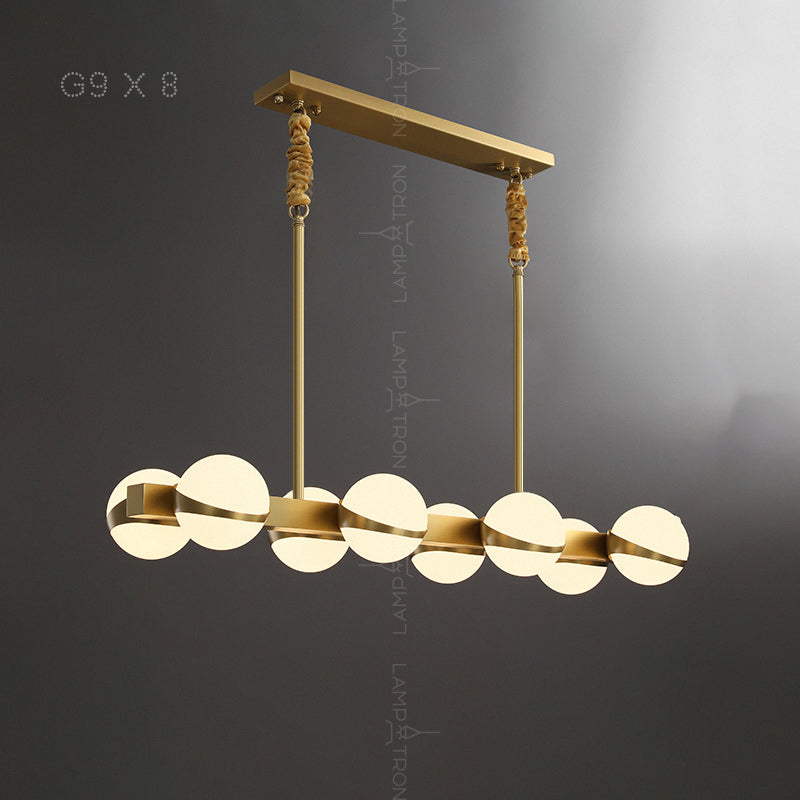 KAIRA Linear Chandelier by Lampadom - detail view