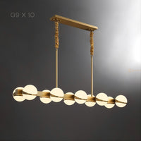KAIRA Linear Chandelier by Lampadom - scale reference