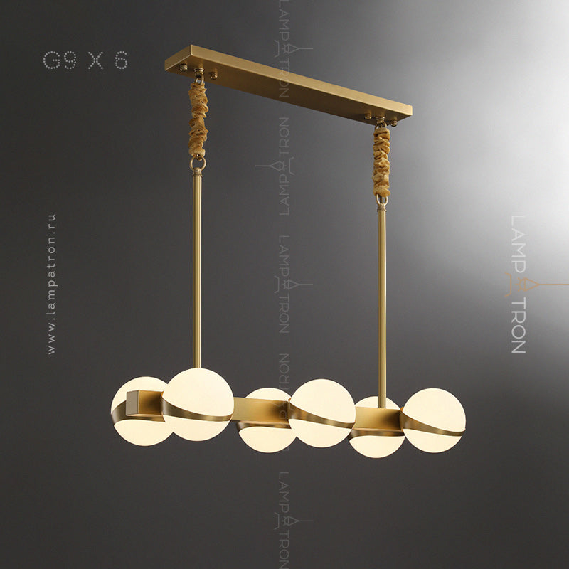 KAIRA Linear Chandelier by Lampadom - ambient shot