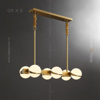 KAIRA Linear Chandelier by Lampadom - ambient shot