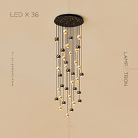 KARA Cascade Light by Lampadom - angle view
