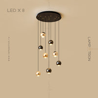 KARA Cascade Light by Lampadom - scale reference