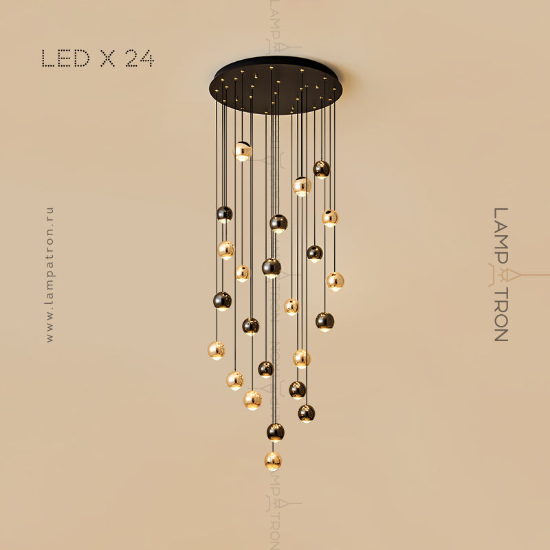 KARA Cascade Light by Lampadom - top view