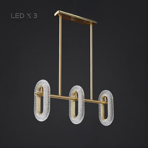 KEZIA B Linear Chandelier by Lampadom