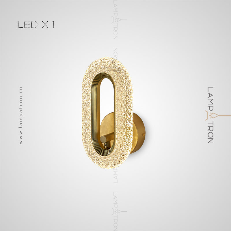 KEZIA B Wall Light by Lampadom - angle view
