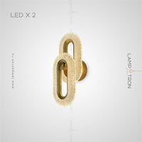 KEZIA B Wall Light by Lampadom - side view