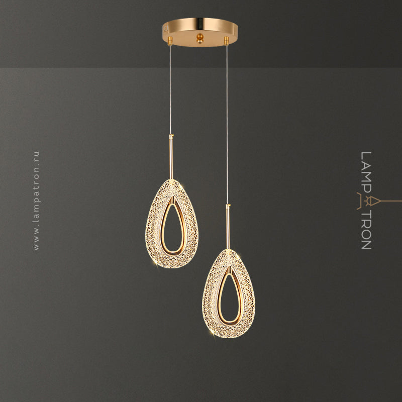 KEZIA C DUO Cascade Light by Lampadom - angle view