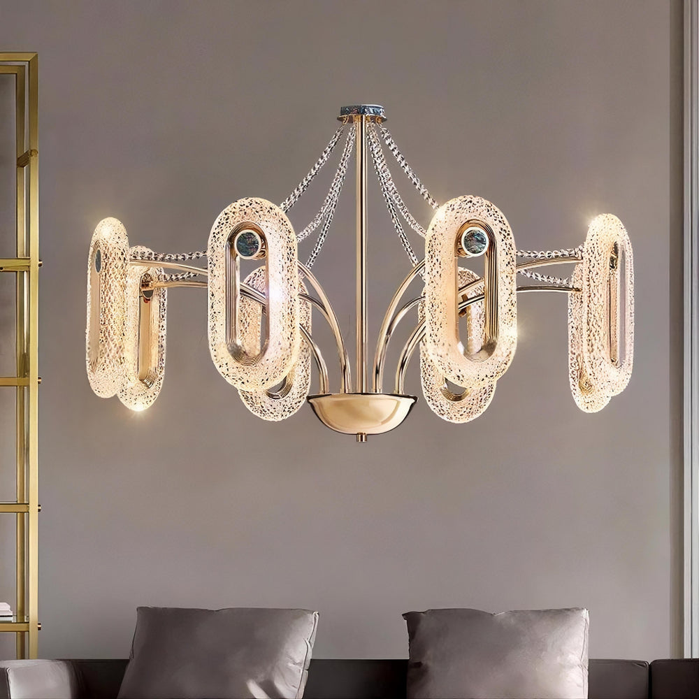 KEZIA Chandelier by Lampadom - side view
