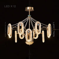 KEZIA Chandelier by Lampadom - top view