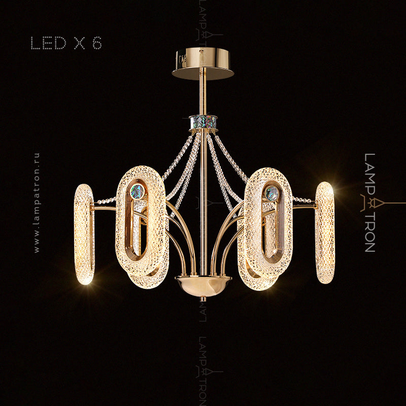 KEZIA Chandelier by Lampadom - scale reference