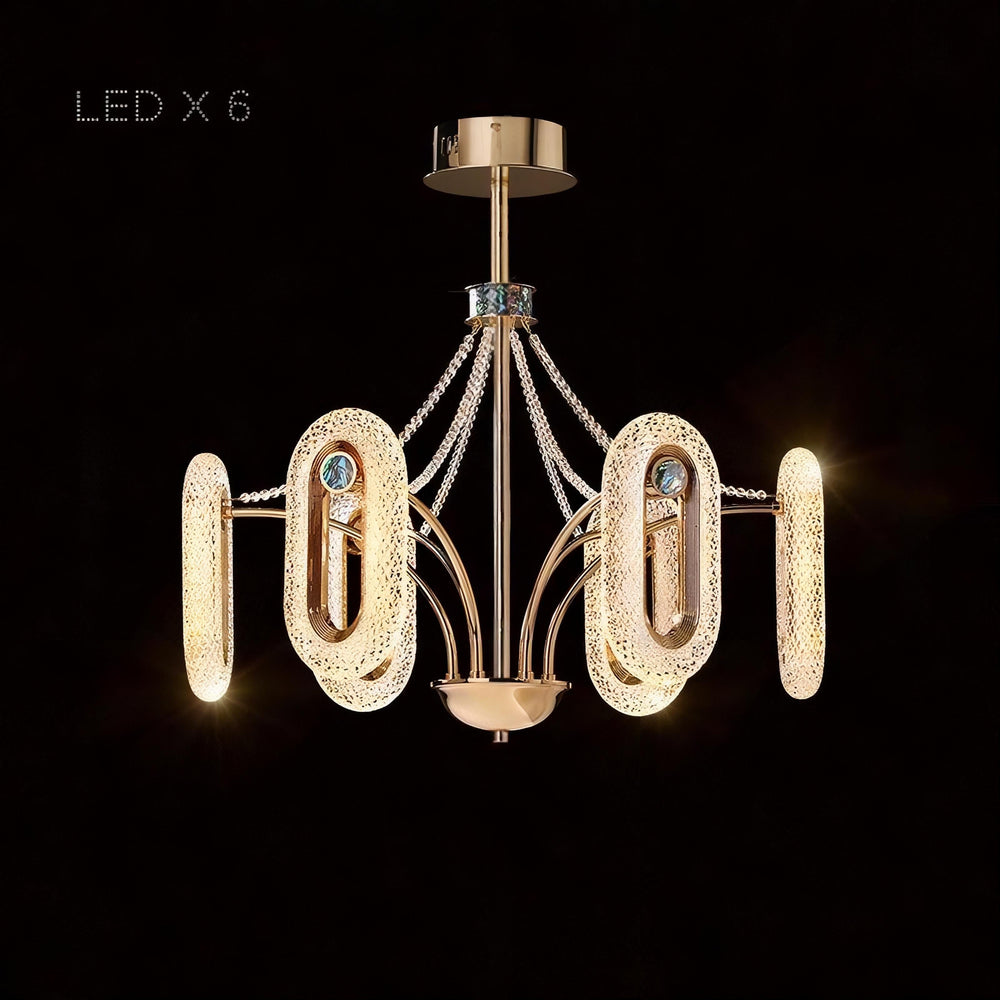 KEZIA Chandelier by Lampadom - side view