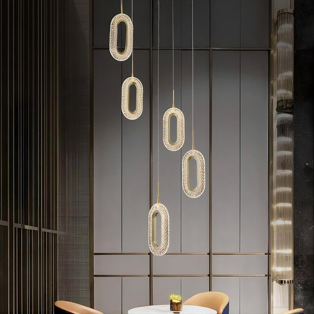 KEZIA COMBO Cascade lighting fixtures by Lampadom - detail view