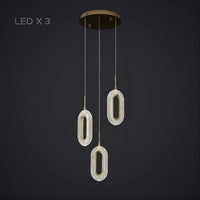 KEZIA COMBO Cascade lighting fixtures by Lampadom - top view