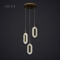 KEZIA COMBO Cascade lighting fixtures by Lampadom - side view