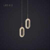 KEZIA COMBO Cascade lighting fixtures by Lampadom - top view