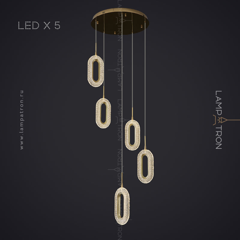 KEZIA COMBO Cascade lighting fixtures by Lampadom - top view