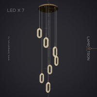 KEZIA COMBO Cascade lighting fixtures by Lampadom - angle view