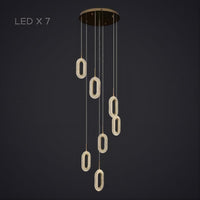 KEZIA COMBO Cascade lighting fixtures by Lampadom - side view