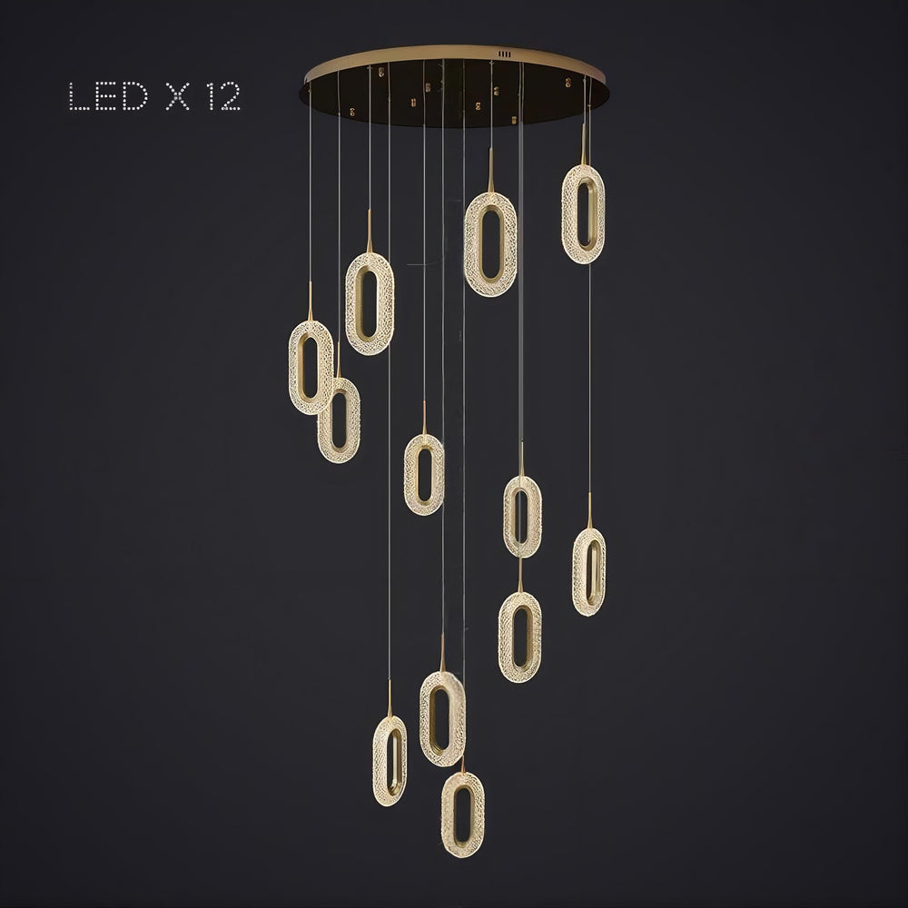 KEZIA COMBO Cascade lighting fixtures by Lampadom - detail view