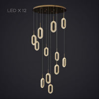 KEZIA COMBO Cascade lighting fixtures by Lampadom - detail view