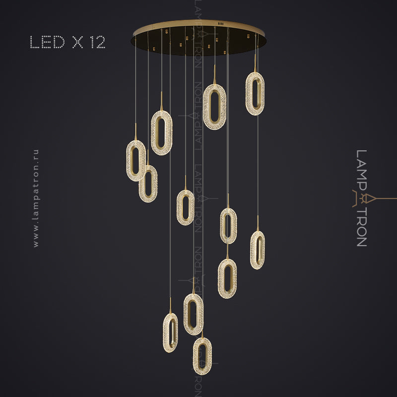 KEZIA COMBO Cascade lighting fixtures by Lampadom - close-up