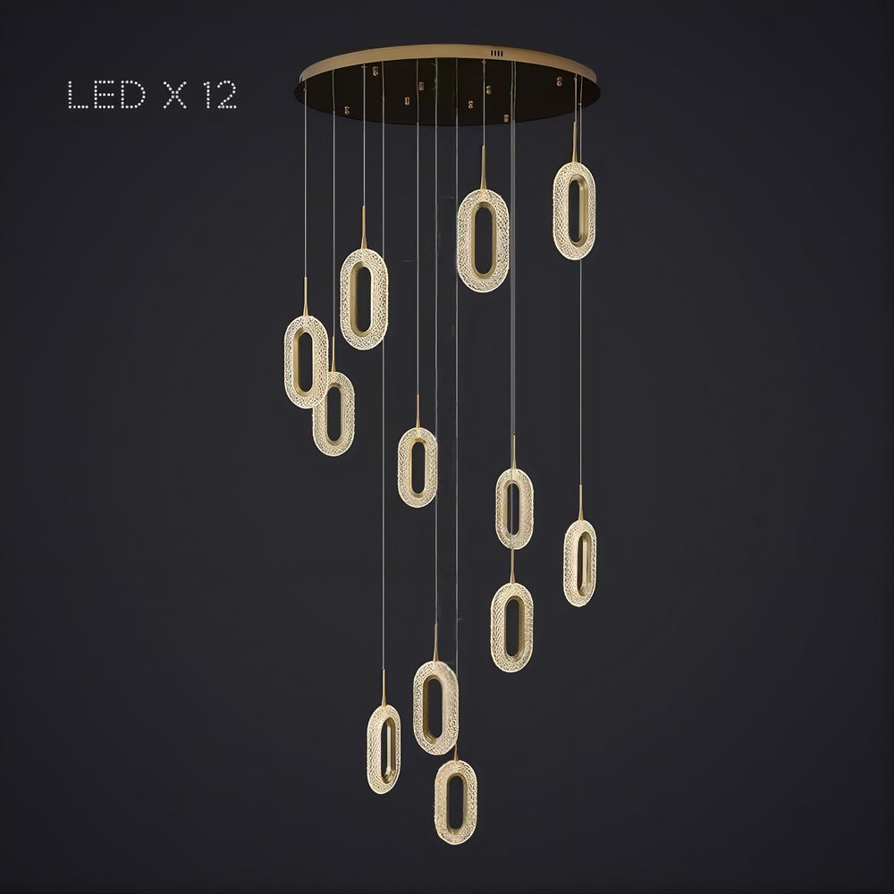 KEZIA COMBO Cascade lighting fixtures by Lampadom - ambient shot