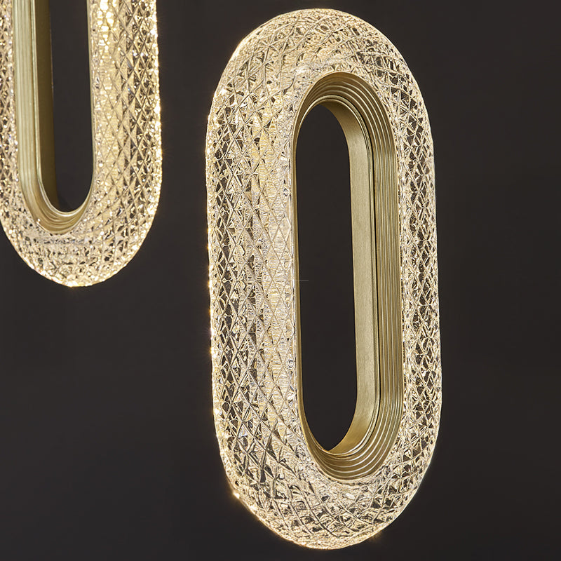 KEZIA COMBO Cascade lighting fixtures by Lampadom - side view