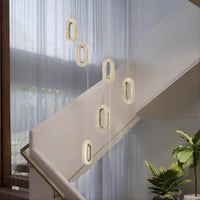 KEZIA COMBO Cascade lighting fixtures by Lampadom - scale reference