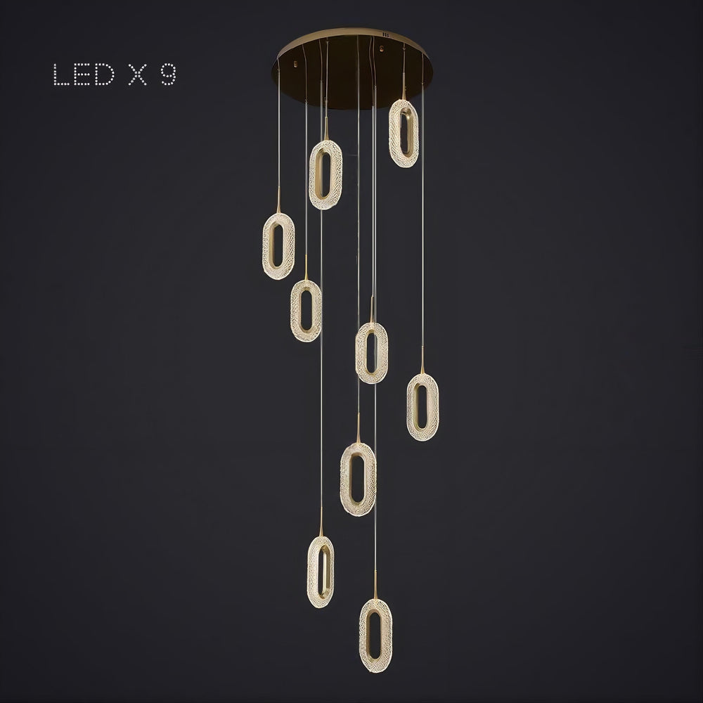 KEZIA COMBO Cascade lighting fixtures by Lampadom - close-up