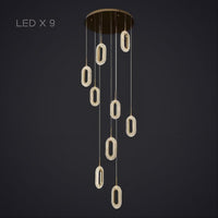 KEZIA COMBO Cascade lighting fixtures by Lampadom - close-up