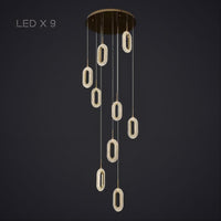 KEZIA COMBO Cascade lighting fixtures by Lampadom - detail view