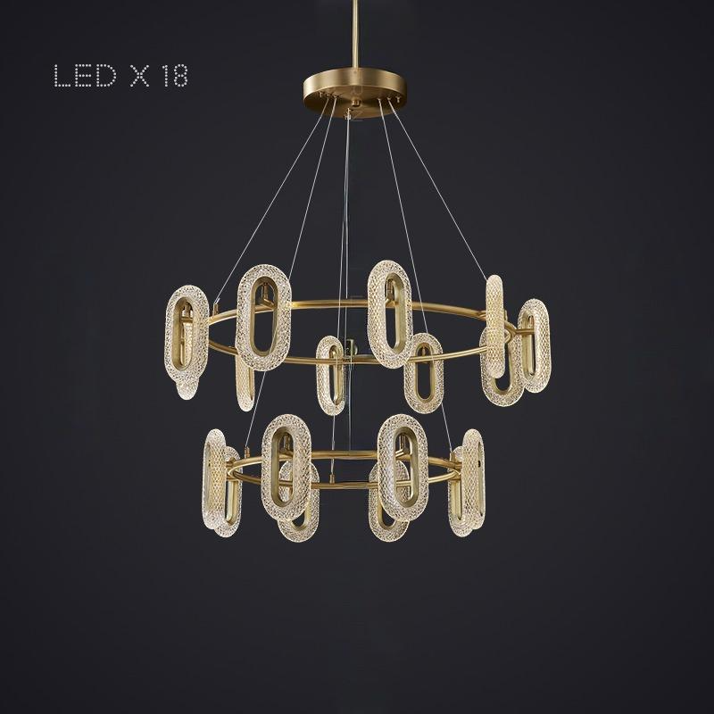 KEZIA Z Ring Chandelier by Lampadom - top view