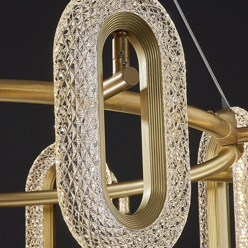 KEZIA Z Ring Chandelier by Lampadom - angle view