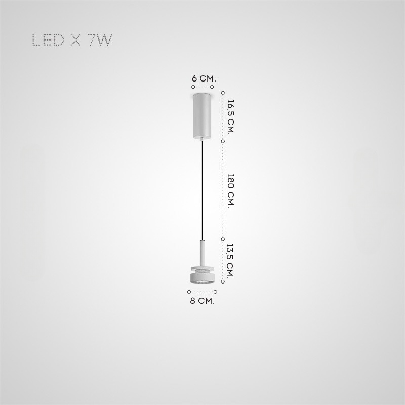 LABAN Pendant by Lampadom - side view