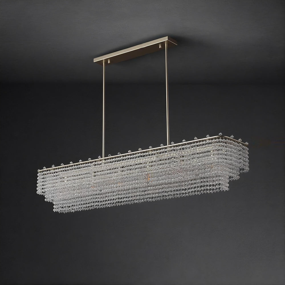 LADY Linear Chandelier by Lampadom - close-up