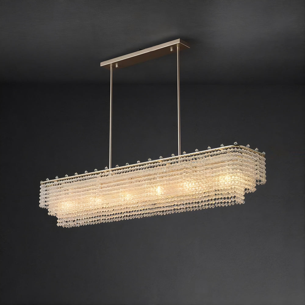 LADY Linear Chandelier by Lampadom - detail view
