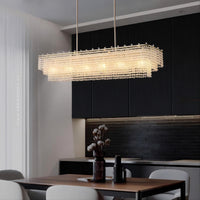 LADY Linear Chandelier by Lampadom - top view
