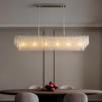 LADY Linear Chandelier by Lampadom - angle view