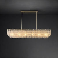 LADY Linear Chandelier by Lampadom - side view