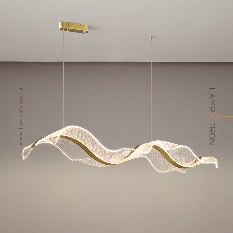 LARSERIC B Linear Chandelier by Lampadom - top view