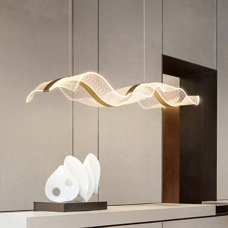 LARSERIC B Linear Chandelier by Lampadom - side view