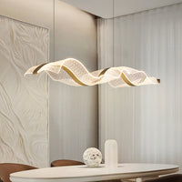 LARSERIC B Linear Chandelier by Lampadom - detail view