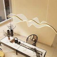 LARSERIC Linear Chandelier by Lampadom - detail view