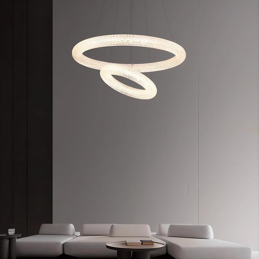 LASSE Ring Chandelier by Lampadom - scale reference