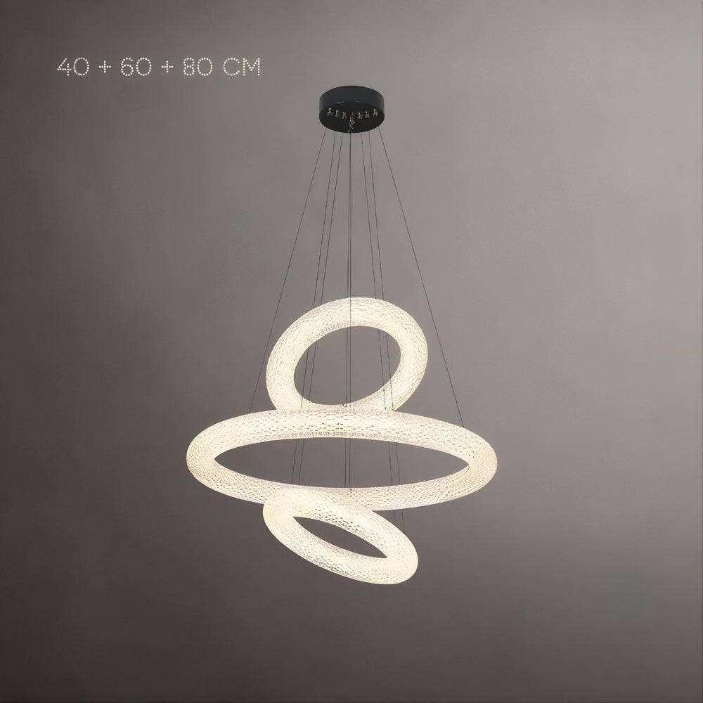LASSE Ring Chandelier by Lampadom - top view