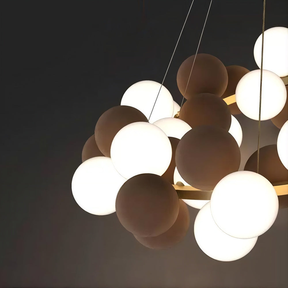 LATTE Ring Chandelier by Lampadom - angle view
