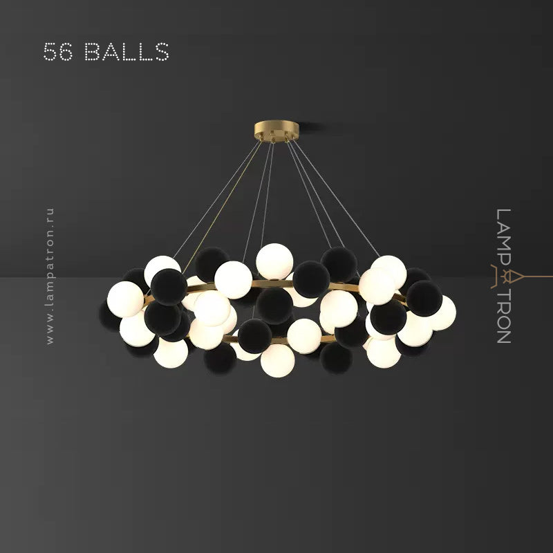 LATTE Ring Chandelier by Lampadom - scale reference