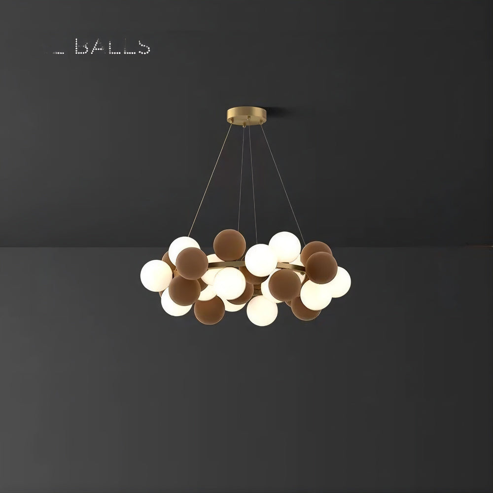 LATTE Ring Chandelier by Lampadom - top view